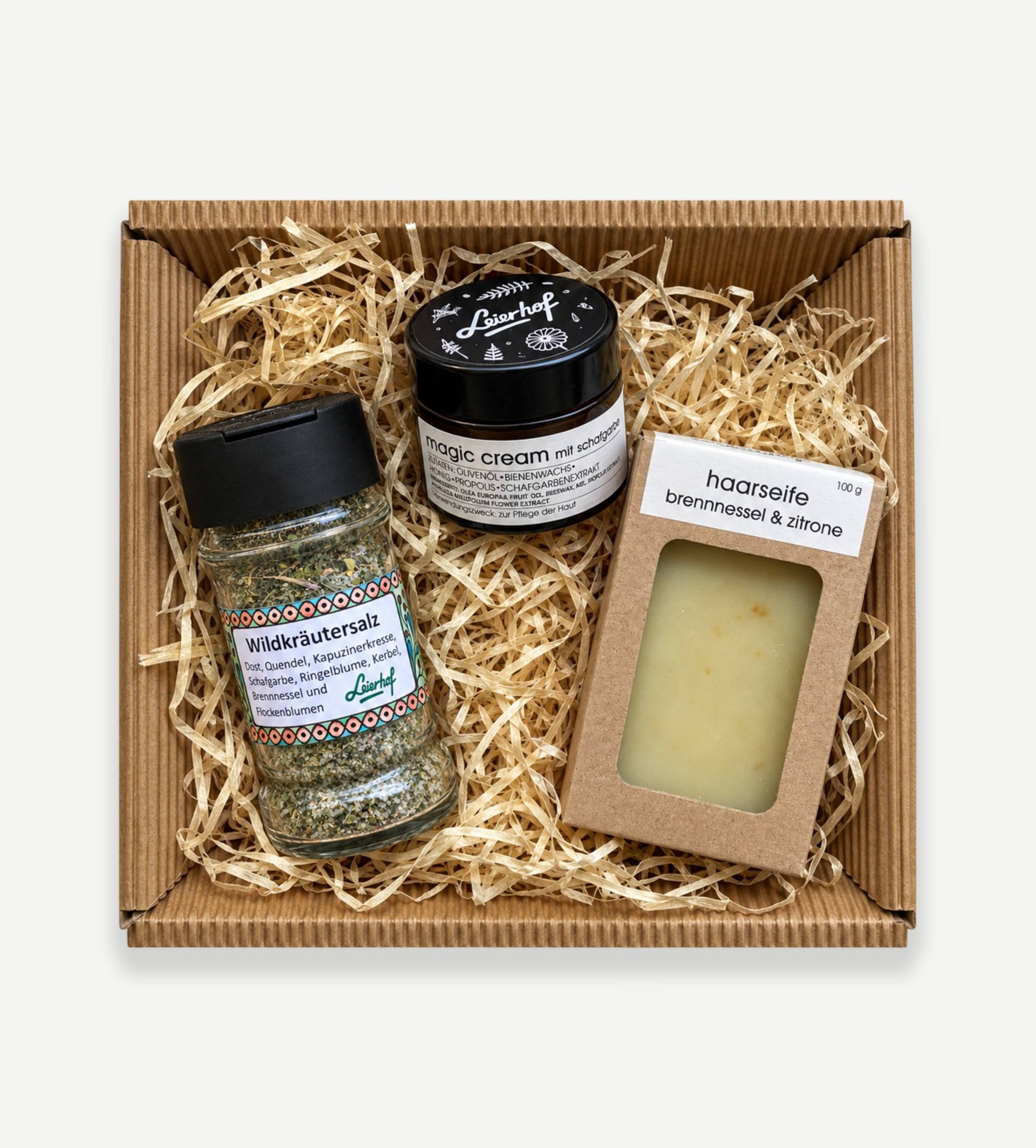 Leierhof — Introduction Gift Set Leierhof gift set presented in its box